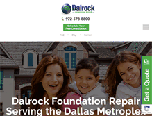 Tablet Screenshot of dalrockfoundation.com